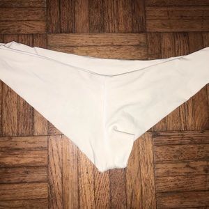Frankies white bikini bottom